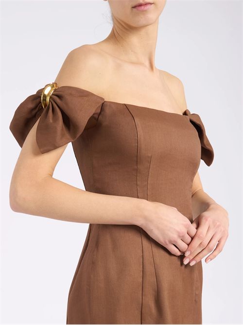 Mini abito in misto lino ELISABETTA FRANCHI | AB96862E2/600